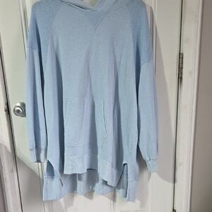 Maurices Sky Blue Knit Hoodie